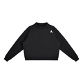 Essential Fleece Mock-Neck Crew Sweatshirt