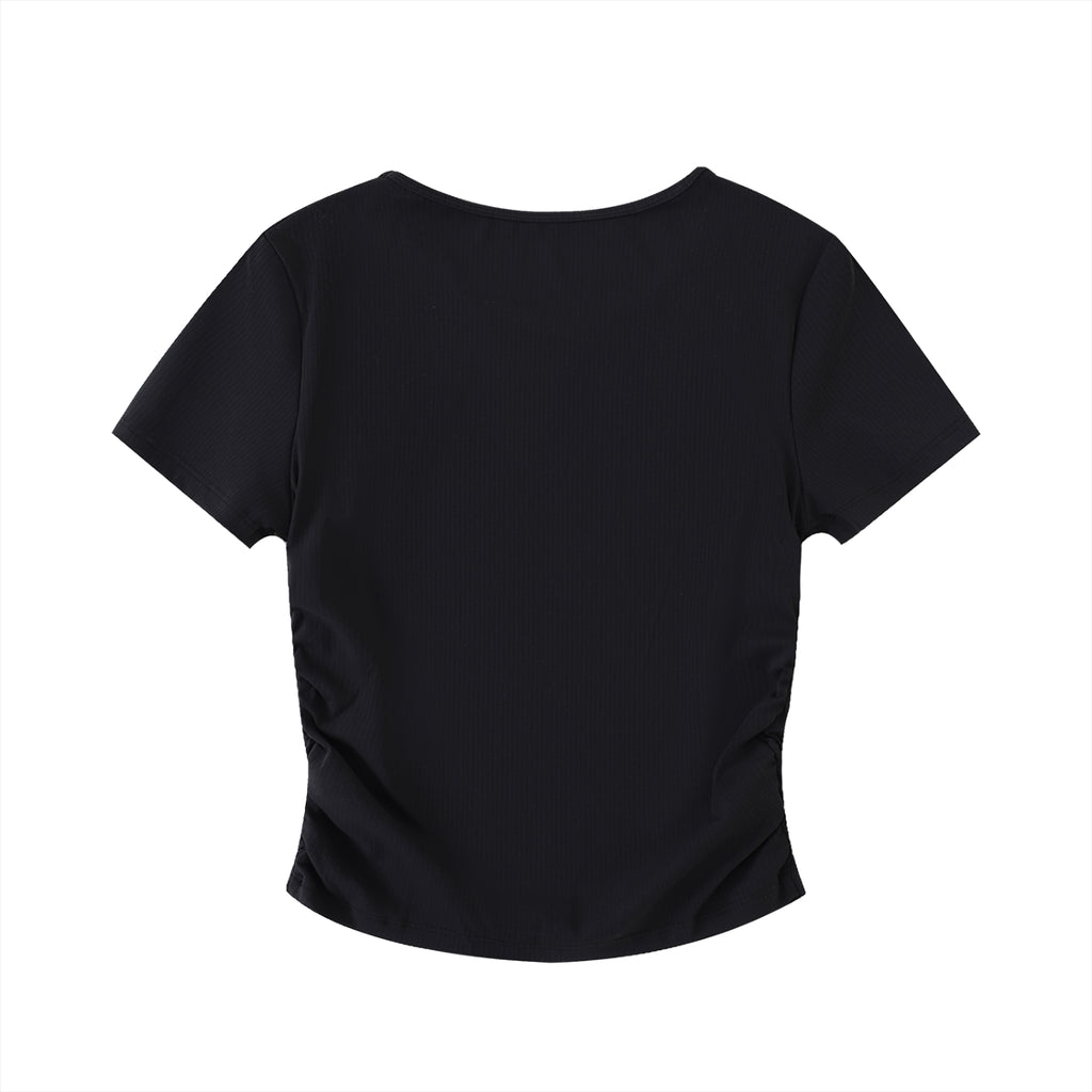 Ruched Bodycon Crop Top