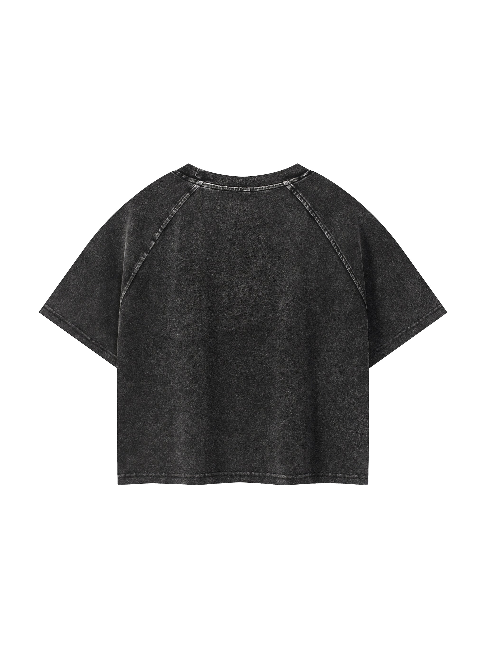 Women's Mineral Wash Raglan Crop T-Shirt